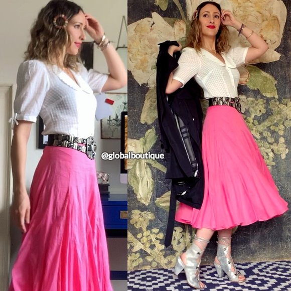 NWT, Anthropologie Tiered Flounced Ruffled Midi Skirt - Picture 7 of 15